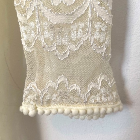 French Connection "Wings" Lace Maxi Dress Ivory 10 - Picture 8 of 13
